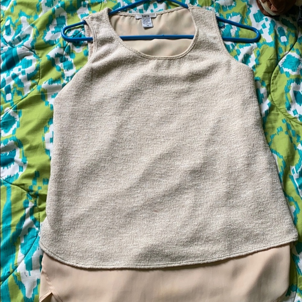 Close knit /chiffon shirt